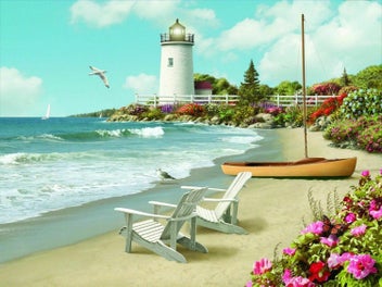 Listing 2 of 2 for Ravensburger Puzzle 300pc Large Format - Sunlit Shores