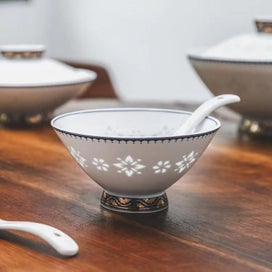 Listing 2 of 12 for Hand made beat Chinese Traditional dinner set - Linglong/Rice Porcelain
