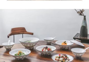 Listing 7 of 12 for Hand made beat Chinese Traditional dinner set - Linglong/Rice Porcelain