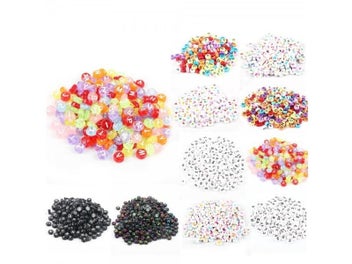 Listing 7 of 10 for 100pcs Mixed English Letter Acrylic Beads For Hanmade DIY Decoration