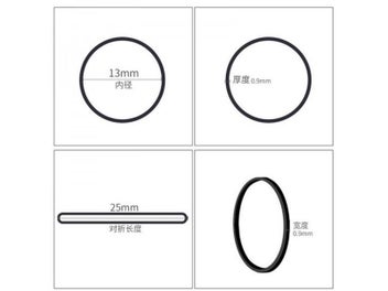 Listing 7 of 9 for 0.6x0.9mm Black Small Rubber Band Hair Band School Office Home Supplies Rubber