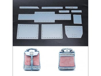 Listing 1 of 9 for DIY Leather Craft Mini Bag Small School Bag Pendant Sewing Pattern Pvc Template
