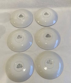 Listing 6 of 7 for SALE! 6 Johnson Brothers Wildmoor Ironstone Cups and Saucers