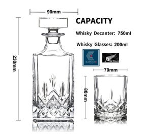 Listing 9 of 18 for Elegant Crystal Liquor Whiskey Decanter Glasses Set *Over Stocked*