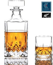 Listing 11 of 18 for Elegant Crystal Liquor Whiskey Decanter Glasses Set *Over Stocked*