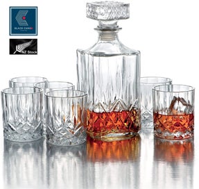 Listing 13 of 18 for Elegant Crystal Liquor Whiskey Decanter Glasses Set *Over Stocked*