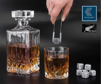 Listing 14 of 18 for Elegant Crystal Liquor Whiskey Decanter Glasses Set *Over Stocked*