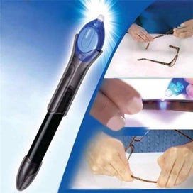 Listing 3 of 5 for 5 Second Quick Dry Fix UV Light Fix Liquid Glue Pen Plastic Welding Compound