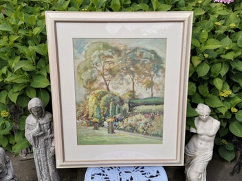 Listing 2 of 6 for Original Gouache Landscape Painting