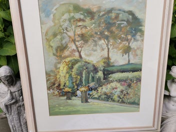 Listing 3 of 6 for Original Gouache Landscape Painting