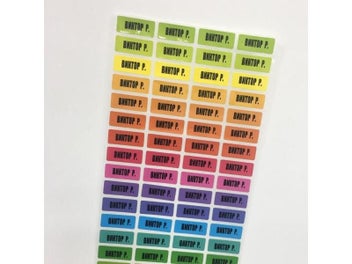 Listing 4 of 15 for Rainbow Color Custom Name Stickers Girls Multicolor Waterproof Labels Set