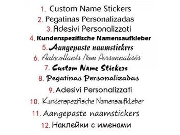 Listing 7 of 15 for Rainbow Color Custom Name Stickers Girls Multicolor Waterproof Labels Set