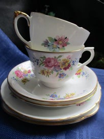 Listing 11 of 11 for Delightful Colclough/Vale Delphine bone china trios - just for you ?