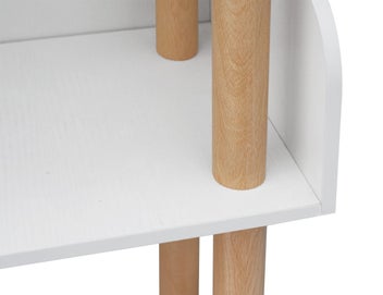 Listing 3 of 4 for “Final stock clearance " 3 Tier Kids Bookshelf - White + Pine