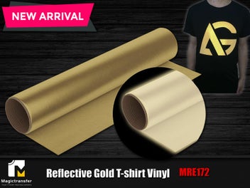 Listing 3 of 4 for Purple, Gold, Silver Reflective T-shirt vinyl & Garment heat transfer film