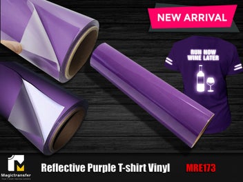 Listing 4 of 4 for Purple, Gold, Silver Reflective T-shirt vinyl & Garment heat transfer film