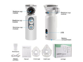 Listing 5 of 6 for Mesh Nebulizer Portable Atomizer Mini Nebulizer Health Care Inhale Humidifier