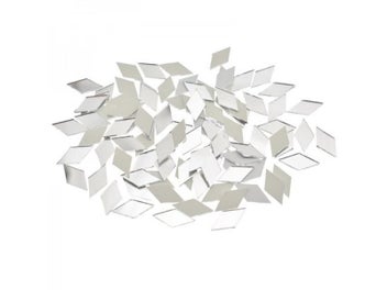 Listing 3 of 9 for 100Pcs Glass Mirror Mosaic Tiles Diamond Shape For Wall Art Diy Supplies