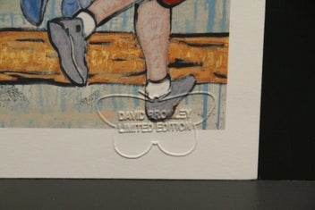 Listing 3 of 3 for DAVID BROMLEY "On The Fence" Printers Proof Print PP 24cm x 27cm