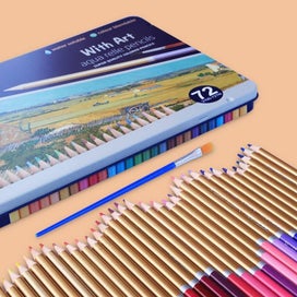 Listing 4 of 4 for 72 Colors Professional Watercolor Paints Colored Pencil Set Painting Sketching W