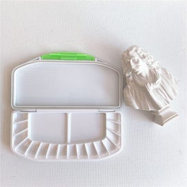 Listing 7 of 10 for 16 Colors Watercolor Moisturizing Palette Anti Overflow ABS Palette Drawing Dura