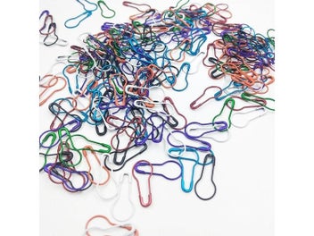 Listing 6 of 10 for 100pcs Colorful Pin Safety Pins Metal Clips Marker Tag Gourd Pins Safe Craft