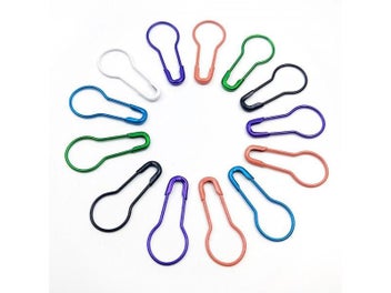 Listing 7 of 10 for 100pcs Colorful Pin Safety Pins Metal Clips Marker Tag Gourd Pins Safe Craft