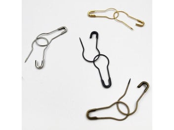 Listing 8 of 10 for 100pcs Colorful Pin Safety Pins Metal Clips Marker Tag Gourd Pins Safe Craft