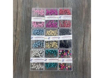 Listing 6 of 10 for 100pcs Colorful Round Pearl Head Dressmaking Pins Needles Stitch DIY Craft