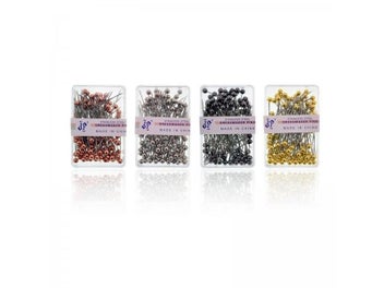 Listing 7 of 10 for 100pcs Colorful Round Pearl Head Dressmaking Pins Needles Stitch DIY Craft