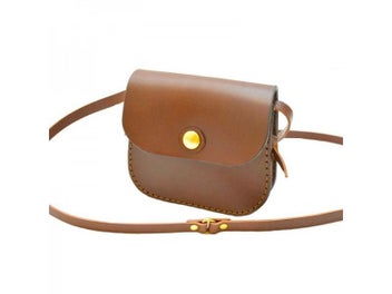 Listing 4 of 9 for DIY Leather Craft Small Shoulder Bag 500gsm Kraft Paper Cardboard Sewing