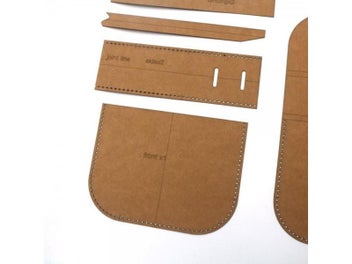 Listing 5 of 9 for DIY Leather Craft Small Shoulder Bag 500gsm Kraft Paper Cardboard Sewing