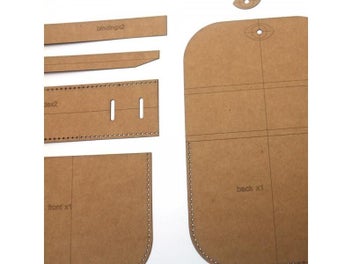 Listing 6 of 9 for DIY Leather Craft Small Shoulder Bag 500gsm Kraft Paper Cardboard Sewing