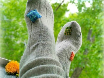 Listing 8 of 12 for Green Small Loom Speedweve Type Weave Tool Set DIY 14 Hooks Darning Machine