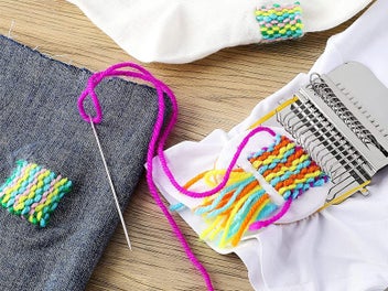 Listing 9 of 12 for Green Small Loom Speedweve Type Weave Tool Set DIY 14 Hooks Darning Machine