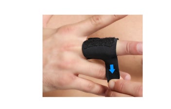 Listing 2 of 2 for PTN SMALL Single Finger Support Bandage Sport Braces Splint Wraps Finger Guard