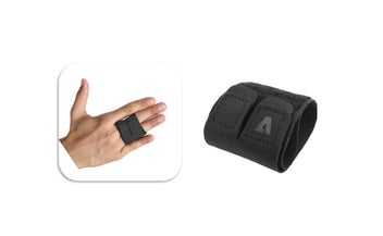 Listing 1 of 3 for PTN Medium Double Finger Support Bandage Sport Braces Splint Wraps Finger Guard