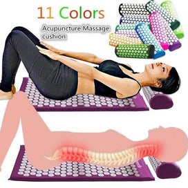 Listing 6 of 9 for Acupressure Mat and Pillow Set for Back Neck Pain Relief