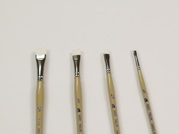 Listing 2 of 2 for Artist Brush - S9950 White Taklon Angular 1/8"