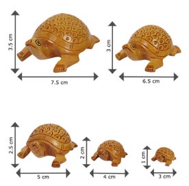 Listing 3 of 6 for IBA Indianbeautifulart Wooden Undercut Turtle Beautiful Handmade Carving Animal