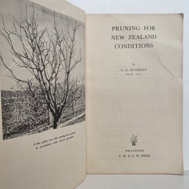 Listing 3 of 5 for PRUNING for New Zealand Conditions by E. O. Petersen 1955