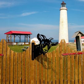 Listing 6 of 6 for Funny Farm Metal Art Outdoor DA©cor-Goat