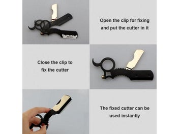 Listing 7 of 10 for Straight Edge Barber Razor For Haircut Beard/ Eyebrow Shaving Manual Depilation