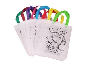 Listing 4 of 16 for DIY Environmental Protection Graffiti Bag Handmade Painting Non-Woven Bag For