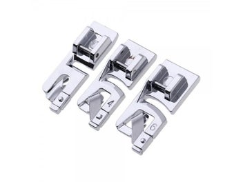 Listing 3 of 9 for 3Pcs Sewing Accessories Narrow Rolled Hem Sewing Machine Presser Foot Set