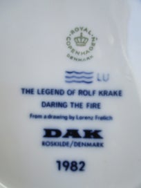 Listing 6 of 9 for REDUCED Rare ROYAL COPENHAGEN Viking Plate (1982 edition)