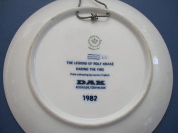 Listing 8 of 9 for REDUCED Rare ROYAL COPENHAGEN Viking Plate (1982 edition)
