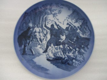 Listing 7 of 9 for REDUCED Rare ROYAL COPENHAGEN Viking Plate (1982 edition)