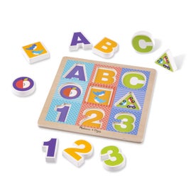Listing 2 of 2 for Melissa & Doug First Play Chunky Puzzle - ABC-123 9pc