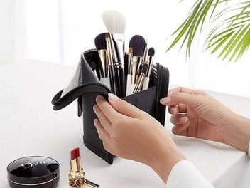 Listing 3 of 6 for 2X Makeup Storage Bag Cosmetic Brush Organizer Pouch Makeup Brush Bucket